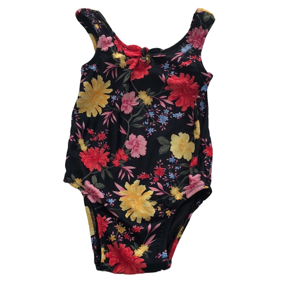 Floral toddler swim suit